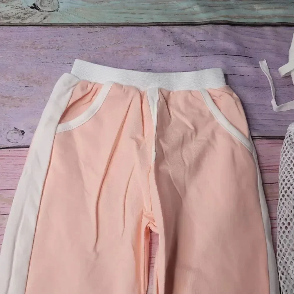 ‎Toddler Girl's 3 Piece Mesh Tracksuit Outfit